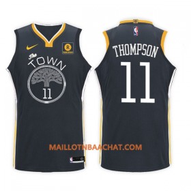Maillot NBA Golden State Warriors Klay Thompson 11 Nike 2017-18 Noir Swingman - Homme